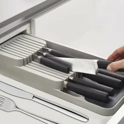 Knivlåda för 9 köksknivar - Grå