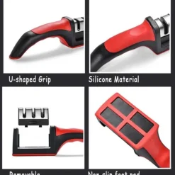 Knivslip för Köksknivar – 4st Slipar Multifunktion