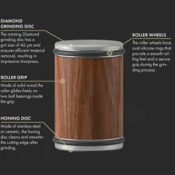 Knivslip med Rullar–Whetstone Rotationsknivslipare med Industriell Diamant 15° och 20° för Knivslipning, Knivslipningssystem med Rullar för Köksknivar | CDON