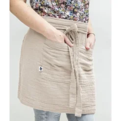 Kockförkläde "Gaïa" 45 x 80 cm "Cotton Gauze" - Gaïa Pampa