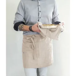 Kockförkläde "Gaïa" 45 x 80 cm "Cotton Gauze" - Gaïa Pampa