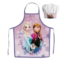Kockkläder för Barn Förkläde och Kockmössa Frost Elsa Anna och Olof