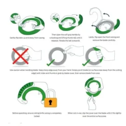 Kockkniv Kök Grönsakscirkulär rullkniv Pizza Universal Fruktkniv Ost Köttrullning