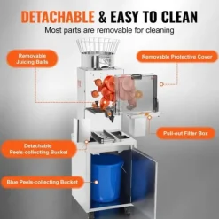 Juicepressar-Kommersiell apelsinpress 120W Automatisk juicepress extraktor