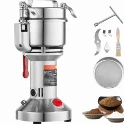 Matkvarnar-Kommersiell elektrisk kryddkvarn 300g, höghastighetskvarn för spannmål, effektiv och snabb, finmalet resultat, idealisk för matlagning