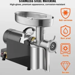 Matkvarnar-Kommersiell Elektrisk Köttkvarn, Hög Prestanda, Korvstoppare, Effektiv Malning och Fyllning, Kvalitetsmaskin för Kök