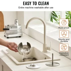 Pressar-Kommersiell hamburgerbiffmaskin 130 mm, kraftig rostfri skål, hamburgerpress för köttformning med 1000 pattypapper.