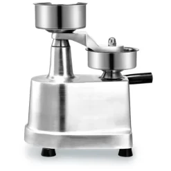 Pressar-Kommersiell hamburgerbiffmaskin 130 mm, kraftig rostfri skål, hamburgerpress för köttformning med 1000 pattypapper.