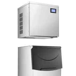 Ismaskiner-Kommersiell ismaskin, 550 lbs/dag modell, självrengörande och hög effektivitet - Endast huvudenhet