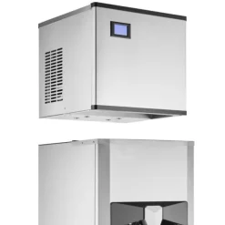 Kommersiell ismaskin 500 pund/dag, 180 pund förvaringsfack, Automatisk isdispensering