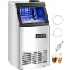 Ismaskiner-Kommersiell ismaskin, Fristående skåpmaskin, 120lbs/24H Produktionskapacitet, 36 isbitar per cykel