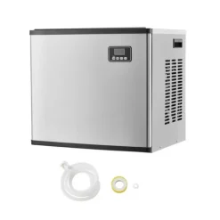 Kommersiell Ismaskin, Kapacitet 550 lbs/24h, Självrengörande med 300 lbs Förvaringsbehållare