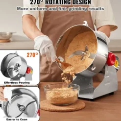 Kryddkvarnar-Kommersiell kryddkvarn 2500g, elektrisk höghastighetskvarn, professionell malning, snabb och effektiv malningsmaskin