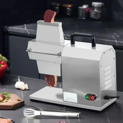 Matkvarnar-Kommersiell köttmörare, kraftigt rostfritt stål, kötttång, rengöringsborste, 450 W elektrisk för nötkött, kalkon, kyckling.