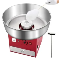 Kommersiell Sockervaddsmaskin, 1000W Modell, Perfekt för Fester, Röd Färg