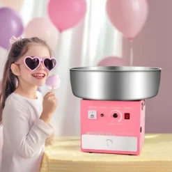 Maskiner För Spunnet Socker-Kommersiell sockervaddsmaskin, 1000W Modell, Perfekt för fest, Rosa färg