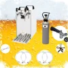 Ölkranar-Komplett set - Öltapp - kontakt 40 två linjer torr kylare, run kylare 50 liter/h, KEG:Type M, KEG 2:Type D