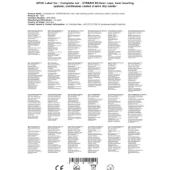 Ölkranar-Komplett set - Öltapp - STREAM 80 ölkassett, flödeskylare 2-linjers torrkylare, KEG:Type A, KEG 2:Type A