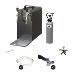Ölkranar-Komplett set - Öltapp - Stream 50 två linjer torr kylare, run kylare 50 liter/h, KEG:Type A, KEG 2:Type G