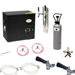 Komplett uppsättning för underdisk Öltapp AS40 2 slingor, med kylare, KEG:Type M, KEG 2:Type A