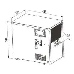 Komplett uppsättning Öltapp AS40 2 slingor, med kylare, KEG:Type A, KEG 2:Type D