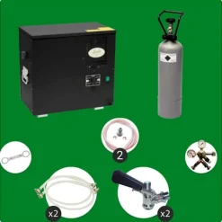 Komplett uppsättning Öltapp AS40 2 slingor, med kylare, KEG:Type G, KEG 2:Type G