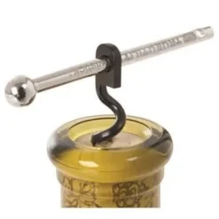 Korkskruv - Twistick - Fällbar modell - Rostfritt stål - Svart - 6,6 x 9 cm