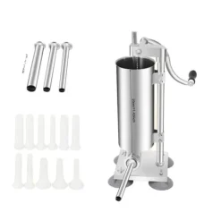 Matkvarnar-Korvmakare, Vertikal Design, Manuell Drift,Silver