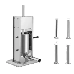 Pressar-Korvstoppare, Rostfritt Stål, Dubbelhastighetsdrift,3L