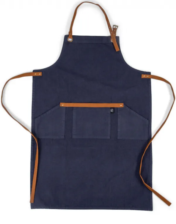 Förkläden-Kosta Linnewäfveri Förkläde, Marinblå