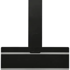 Köksfläktar-Kraftfull köksfläkt 90 cm i stål och härdat glas | Färg: Svart | Storlek: 90x50x15 cm