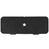 Kran Absorberande matta Tvättbar Återanvändbar Silikon Diskbänk Bänkskiva Vattenfångare för kök Badrum RV 61x14cm Svart