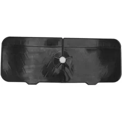 Kran Absorberande matta Tvättbar Återanvändbar Silikon Diskbänk Bänkskiva Vattenfångare för kök Badrum RV Svart