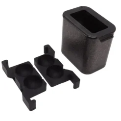 Isformar-Kristallklar isbollsmaskinform för whisky - stor rund 2-håls iskula