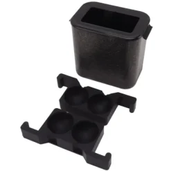 Isformar-Kristallklar isbollsmaskinform för whisky - stor rund 2-håls iskula