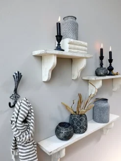 Chic Antique Krokar med 2 krokar i antikgrått