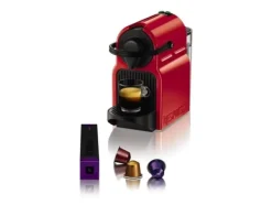 Krups Nespresso Inissia XN1005 Ruby Red, Kapsel kaffemaskine, 0,7 L, Kaffekapsel, 1260 W, Rød