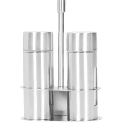 Kryddbehållare i 304 rostfritt stål med förvaringsställ Kökstillbehör L