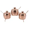 Kryddburkset i rostfritt stål, salt- och pepparburk, sockerburk med lock och sked, kryddflaskor för kök med förvaringsställ, roséguld