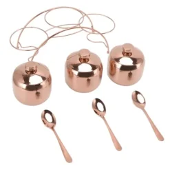 Kryddburkset i rostfritt stål, salt- och pepparburk, sockerburk med lock och sked, kryddflaskor för kök med förvaringsställ, roséguld