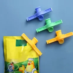 Tillbehör Till Matförvaring-Kryddförseglingsklämma Dammtät vattentät mellanmålspåse förseglingsklämma med lock för kaffepåsar Mellanmålspåse Kryddor Grön