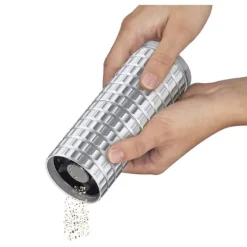 Kryddkvarnar-Kryddkvarn, aluminium/keramik, diameter 4,5 x 12,5 cm, metallisk / Cilio