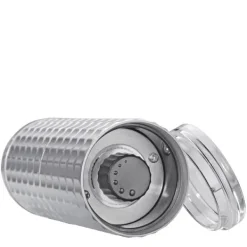 Kryddkvarnar-Kryddkvarn, aluminium/keramik, diameter 4,5 x 12,5 cm, metallisk / Cilio