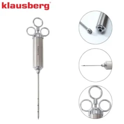Köttbetsspruta 60ml stål KLAUSBERG KB-7842