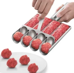 Köksformar-Köttbulleform med Skopa i Rostfritt Stål