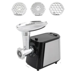 Matkvarnar-Köttkvarn, 3 blad, överhettningsskydd,Silver