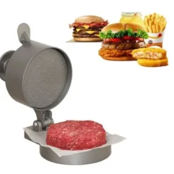 Pressar-Köttpress - Professionell - Non-stick - 185 x 126 x 100-140 mm - Diameter 113 mm - Lätt att rengöra