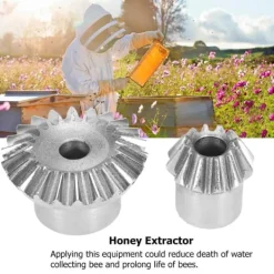Honungsburkar-Kugghjul med skruv och skiftnyckelsats för honungsextraktor, extraktion, reparation, biodling