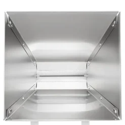 Kvarn, 4L kapacitet, justerbara valsar, manuell och borrdriven, silverfinish, hållbart material