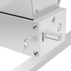 Kvarn, 4L kapacitet, justerbara valsar, manuell och borrdriven, silverfinish, hållbart material